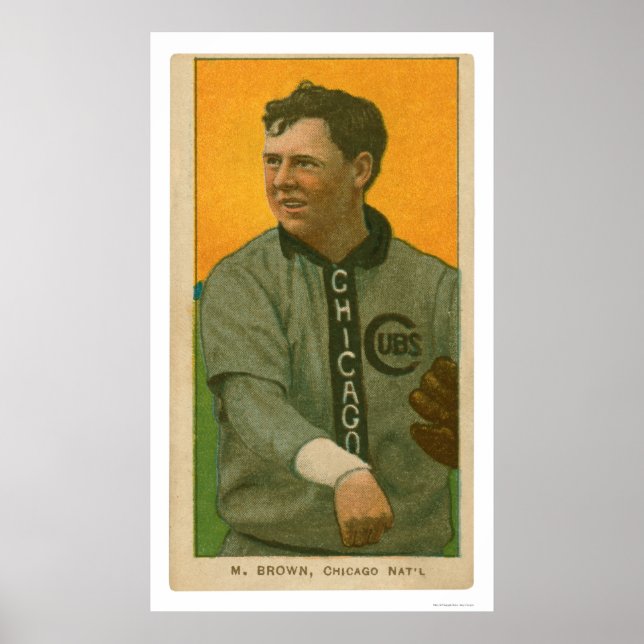 Three Finger Brown Cubs Baseball 1911 Poster (Front)