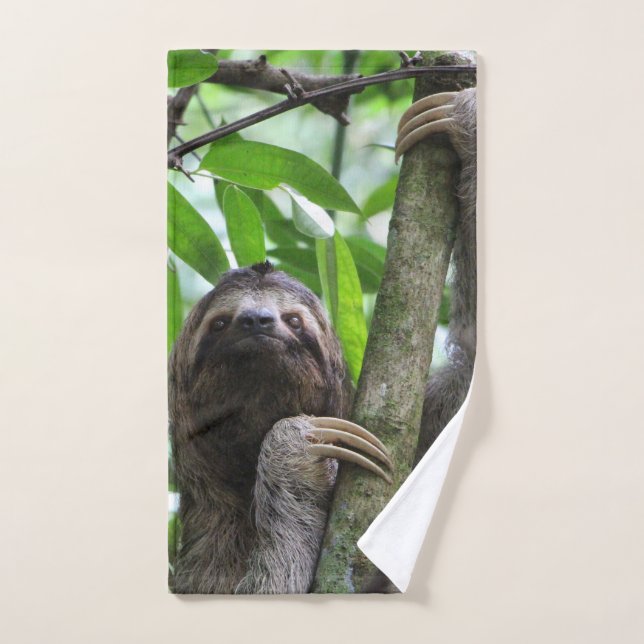Three finger sloth hand towel  (Hand Towel)