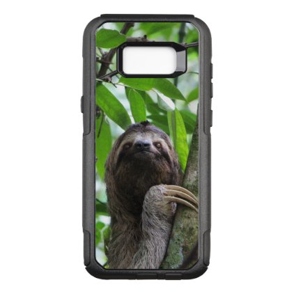 Three finger sloth OtterBox commuter samsung galaxy s8+ case