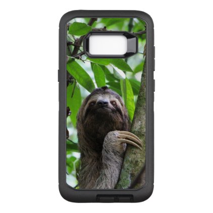 Three finger sloth OtterBox defender samsung galaxy s8+ case