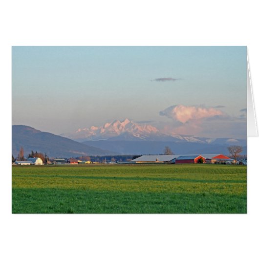 Three Fingers Mountains in Washington State Cards (Front Horizontal)