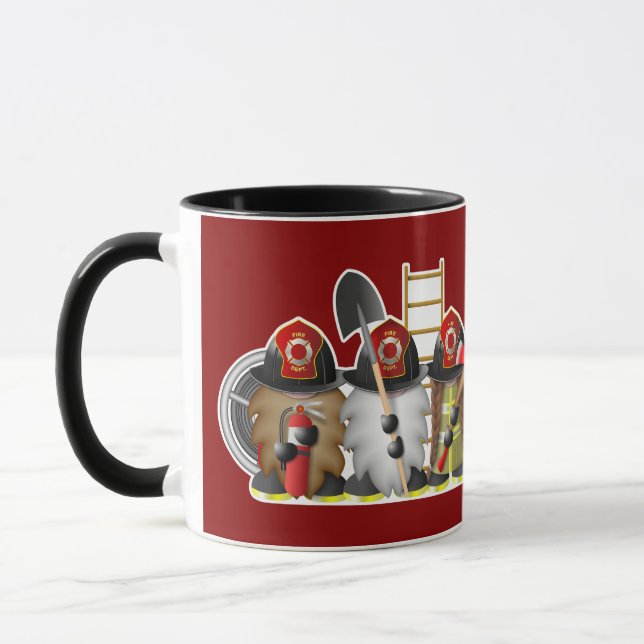 Three Firefighter Gnomes Mug (Left)