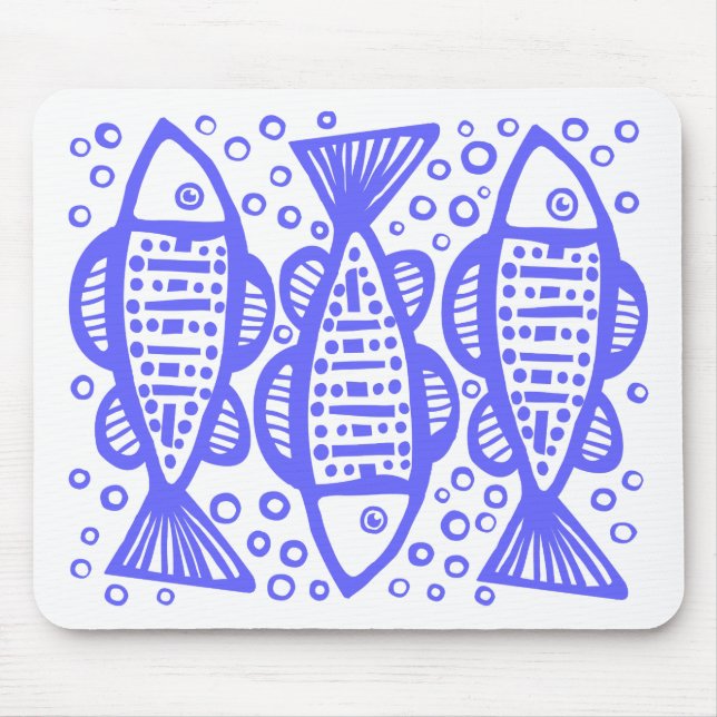 Three Fish Mouse Pad (Front)