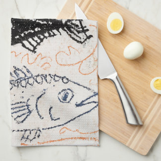 Three Fish, One Dark Kitchen Towel