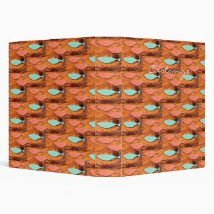 Three Fish Pattern Thunder_Cove 3 Ring Binder