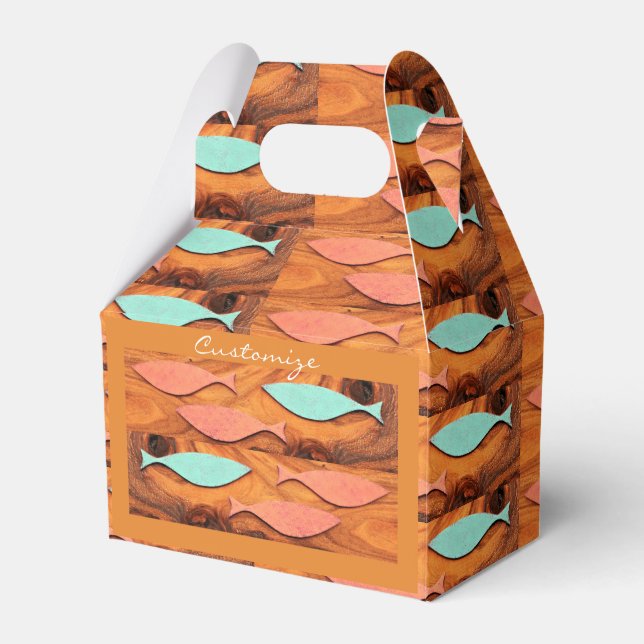 Three Fish Pattern Thunder_Cove Favor Boxes (Front Side)