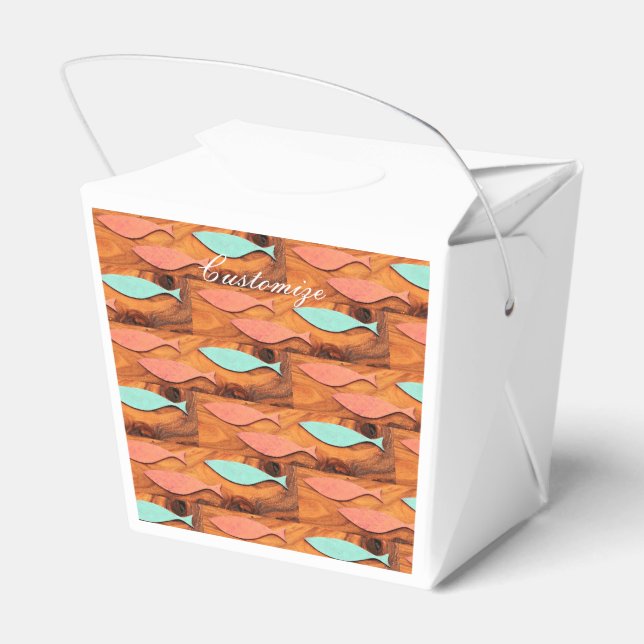 Three Fish Pattern Thunder_Cove Favor Boxes (Back Side)