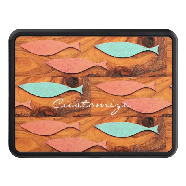 Three Fish Pattern Thunder_Cove Hitch Cover (Front)