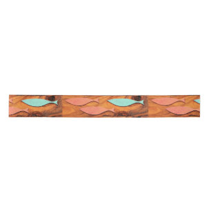 Three Fish Pattern Thunder_Cove Satin Ribbon