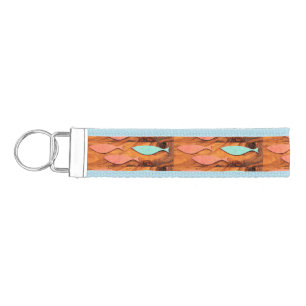 Three Fish Pattern Thunder_Cove Wrist Keychain