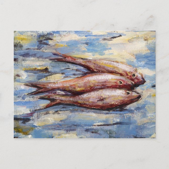 Three Fish Postcard (Front)