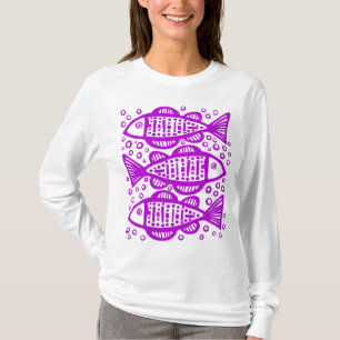 Three Fish - Purple T-Shirt