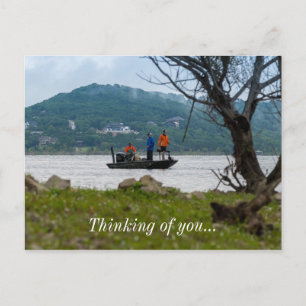 Three Fishermen On Table Rock Postcard