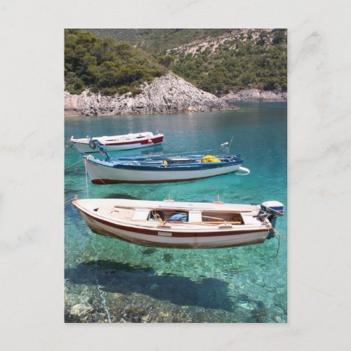 Three Fishing Boats Postcard