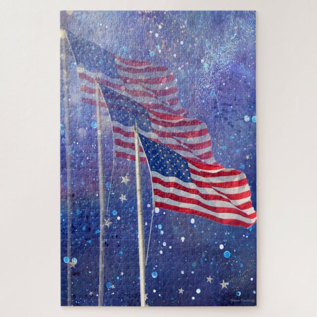 Three Flags Puzzle (Vertical)