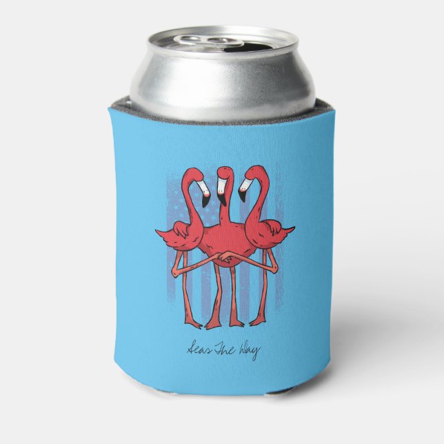 Three Flamingos Seas The Day Can Cooler (Can Back)