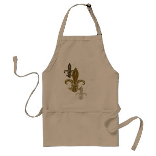 Three Fleur De Lis Adult Apron