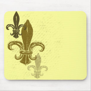 Three Fleur De Lis Mouse Pad