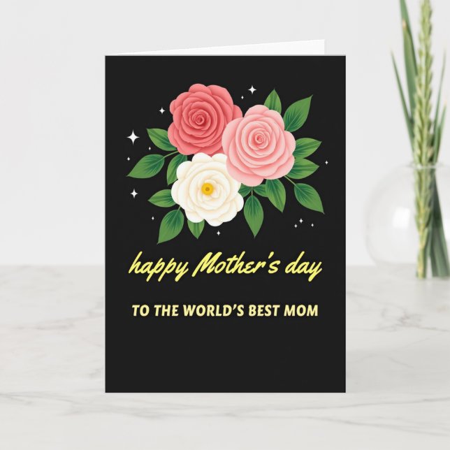 Three Flower Blossoms Card (Front)