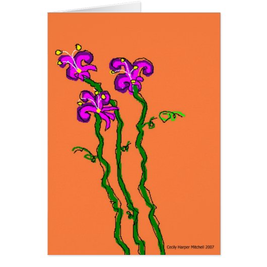 Three Flowers #1 Cards (Front)