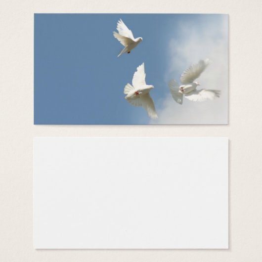 Three flying doves (Front & Back)