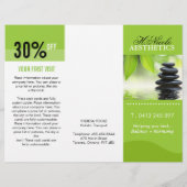 Three Fold Aesthetician Flyer (Back)