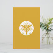 Three-fold Ginkgo Crest (Standing Front)