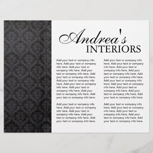 Three Fold Interior Designer Brochure (Front)