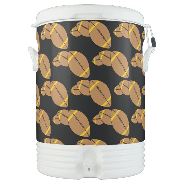 Three Footballs Beverage Cooler (Front)