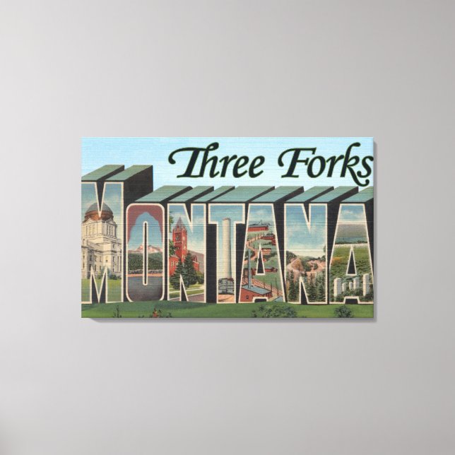 Three Forks, Montana Canvas Print (Front)