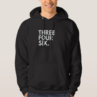 THREE FOUR SIX Area Code 346 Houston TX Texas USA Hoodie
