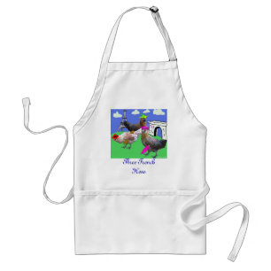 Three French Hens Adult Apron