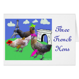 Three French Hens Cards