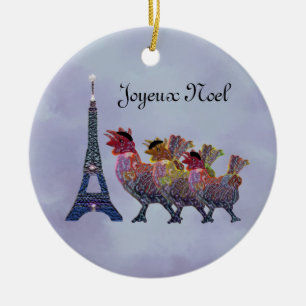Three French Hens Ornament