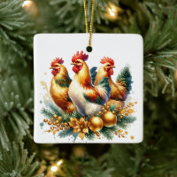 Three French Hens Personalized Christmas