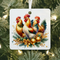 Three French Hens Personalized Christmas