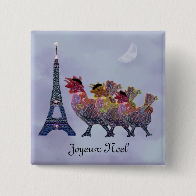 Three French Hens Pins (Front)