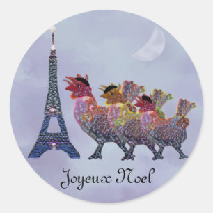Three French Hens Stickers