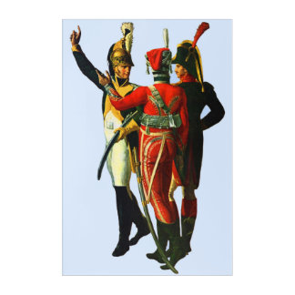 three French soldiers circa 1800 Acrylic Print