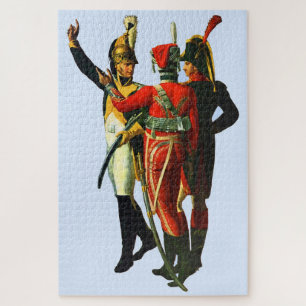 three French soldiers circa 1800 Jigsaw Puzzle