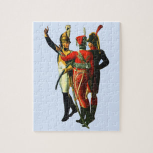 three French soldiers circa 1800 Jigsaw Puzzle
