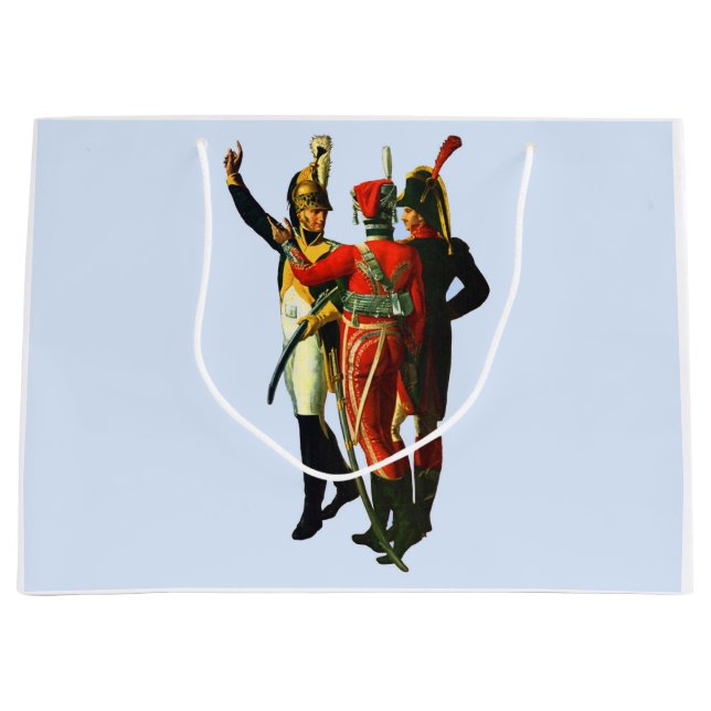 three French soldiers circa 1800 Large Gift Bag (Front)