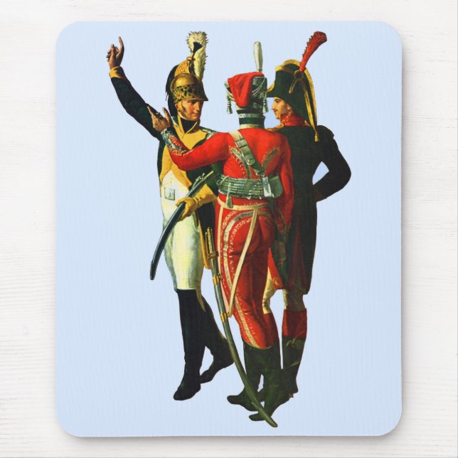 three French soldiers circa 1800 Mouse Pad (Front)