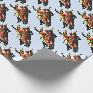 three French soldiers circa 1800 print Wrapping Paper