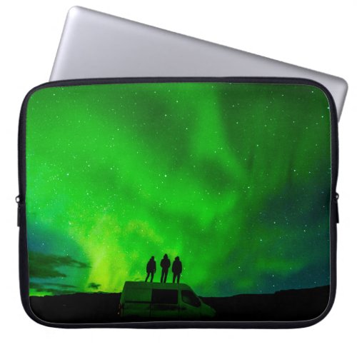 Three friends on an epic journey in their camper v laptop sleeve
