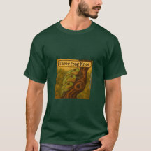 Three Frog Knot – Whimsical Amphibian Wordplay Art