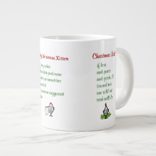 Three funny Christmas poems Giant Coffee Mug