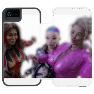 Three Funny Ladies iPhone SE/5/5s Wallet Case