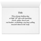 Three funny-looking dogs... cards (Inside Horizontal (Bottom))