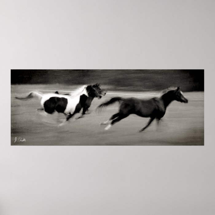 Three Galloping Horses Posters